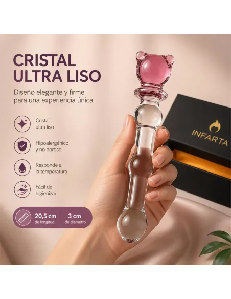 Glass dildo glass teddy | Infarta toys | Vidrio