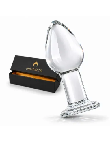 Glass anal plug crystaldrop | Infarta toys | Vidrio