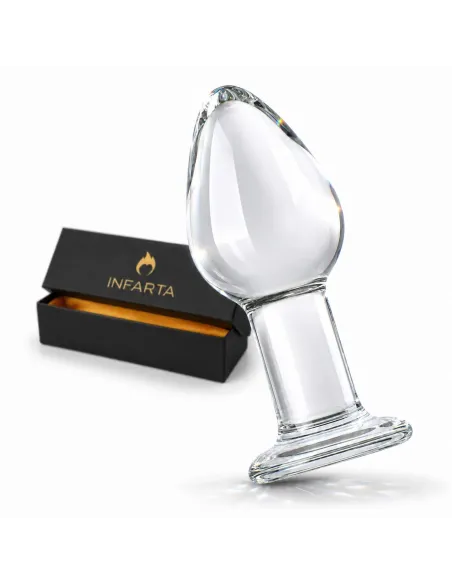 Glass anal plug crystaldrop | Infarta toys | Vidrio