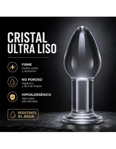 Glass anal plug crystaldrop | Infarta toys | Vidrio