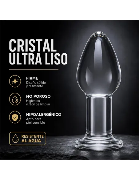 Glass anal plug crystaldrop | Infarta toys | Vidrio