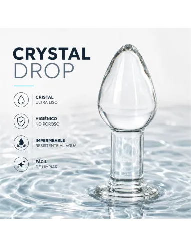 Glass anal plug crystaldrop | Infarta toys | Vidrio