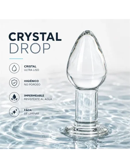 Glass anal plug crystaldrop | Infarta toys | Vidrio