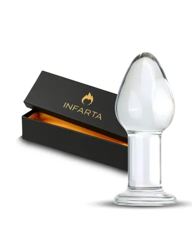 Glass anal plug crystaldrop | Infarta toys | Vidrio