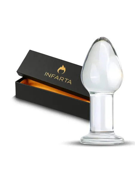 Glass anal plug crystaldrop | Infarta toys | Vidrio