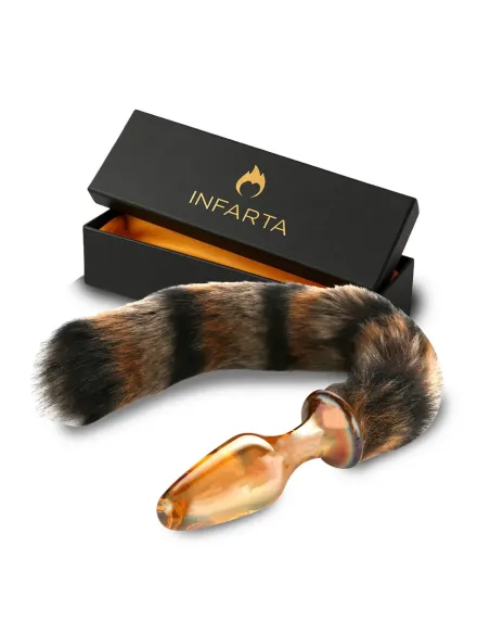 Glass anal tail golden fox | Infarta toys | Vidrio