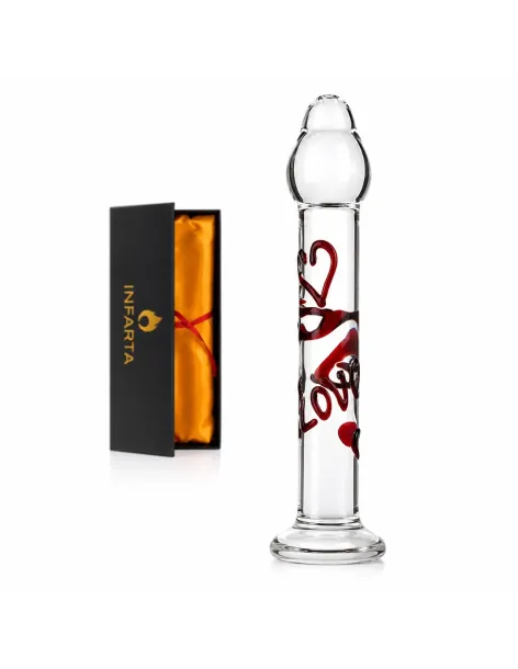 Glass dildo scarlet kiss | Infarta toys | Dildos macizos