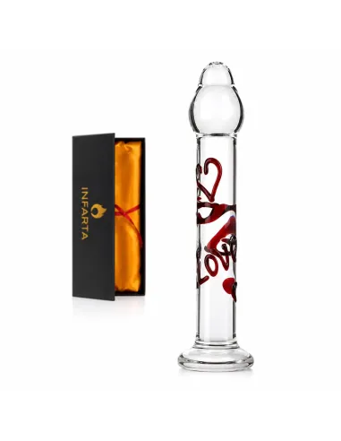 Glass dildo scarlet kiss | Infarta toys | Dildos macizos