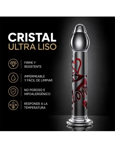Glass dildo scarlet kiss | Infarta toys | Dildos macizos