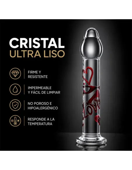 Glass dildo scarlet kiss | Infarta toys | Dildos macizos