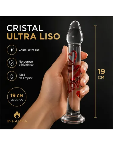 Glass dildo scarlet kiss | Infarta toys | Dildos macizos