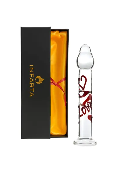 Glass dildo scarlet kiss | Infarta toys | Dildos macizos