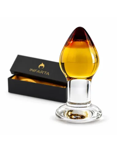 Glass anal plug amberis | Infarta toys | Vidrio