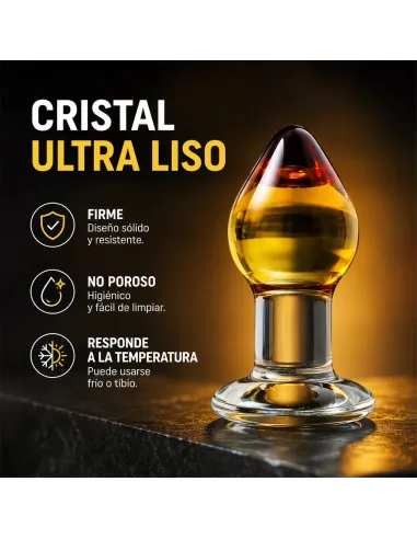 Glass anal plug amberis | Infarta toys | Vidrio