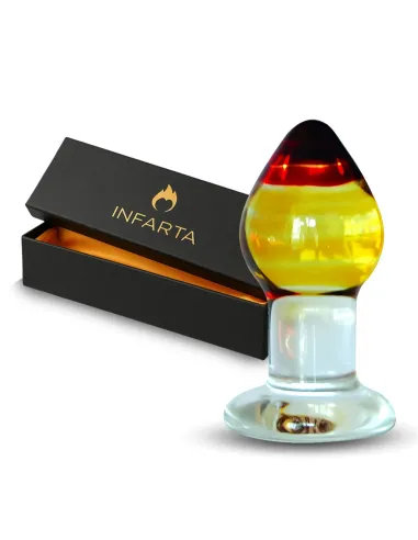 Glass anal plug amberis | Infarta toys | Vidrio
