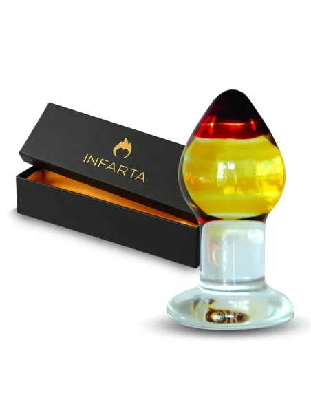 Glass anal plug amberis | Infarta toys | Vidrio