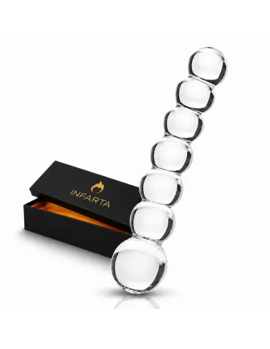 Glass anal dildo bubble glow | Infarta toys | Dildos