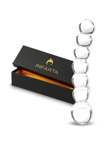 Glass anal dildo bubble glow | Infarta toys | Dildos