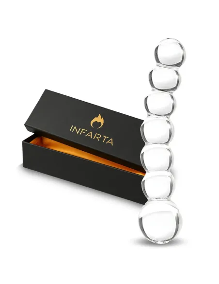 Glass anal dildo bubble glow | Infarta toys | Dildos