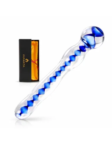 Glass dildo helixblue | Infarta toys | Vidrio