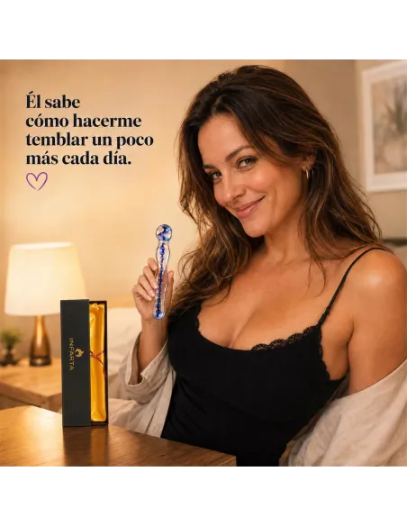 Glass dildo helixblue | Infarta toys | Vidrio