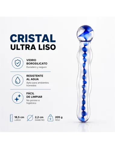 Glass dildo helixblue | Infarta toys | Vidrio