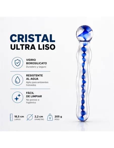Glass dildo helixblue | Infarta toys | Vidrio
