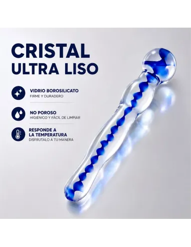 Glass dildo helixblue | Infarta toys | Vidrio