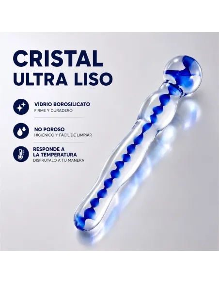 Glass dildo helixblue | Infarta toys | Vidrio