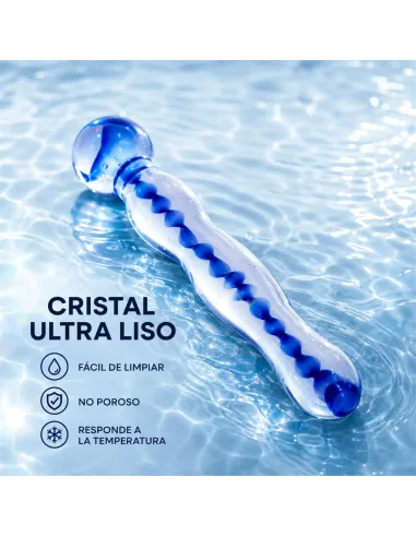 Glass dildo helixblue | Infarta toys | Vidrio