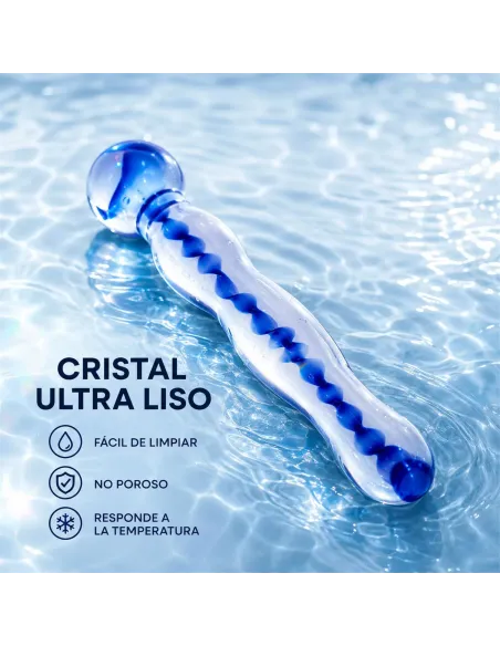Glass dildo helixblue | Infarta toys | Vidrio