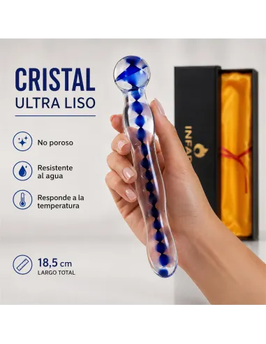 Glass dildo helixblue | Infarta toys | Vidrio