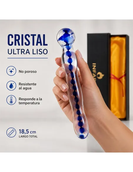 Glass dildo helixblue | Infarta toys | Vidrio