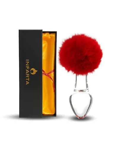 Glass anal plug bunny vellino | Infarta toys | Vidrio