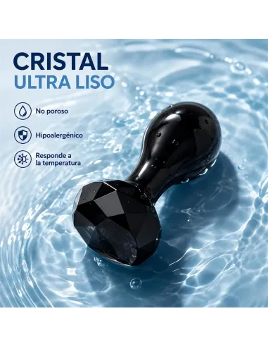 Glass anal plug dark obsidian | Infarta toys | Vidrio