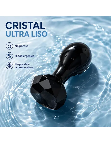 Glass anal plug dark obsidian | Infarta toys | Vidrio
