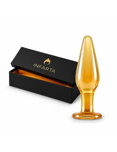 Glass anal plug aurum | Infarta toys | Vidrio