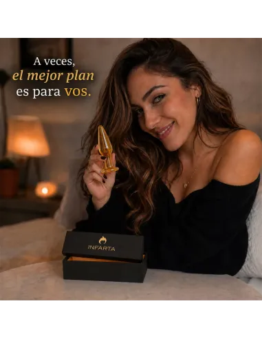 Glass anal plug aurum | Infarta toys | Vidrio