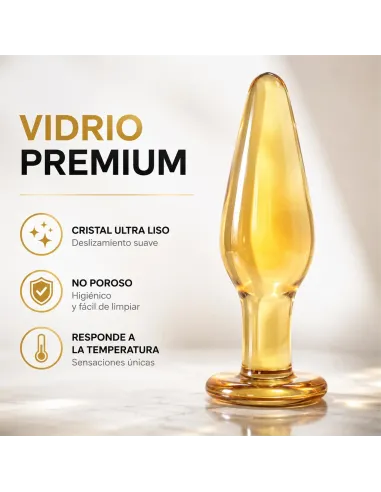 Glass anal plug aurum | Infarta toys | Vidrio