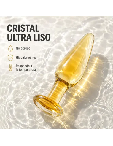 Glass anal plug aurum | Infarta toys | Vidrio