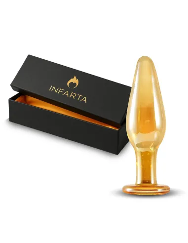 Glass anal plug aurum | Infarta toys | Vidrio