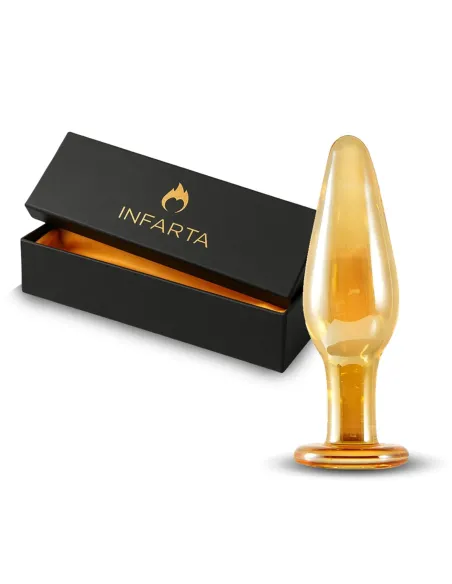 Glass anal plug aurum | Infarta toys | Vidrio