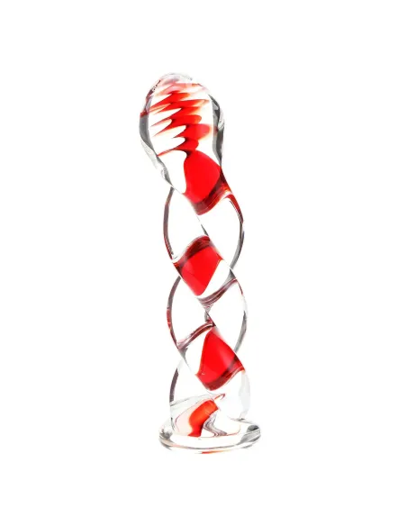 Glass dildo ruby swirl | Infarta toys | Vidrio