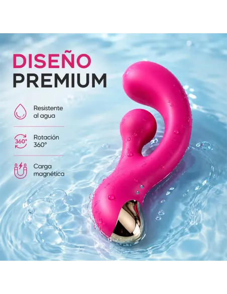 Vibrador punto-g estimulador de clitoris rotación 360° 17,5 cm aura one | Infarta toys | Estimuladores clítoris