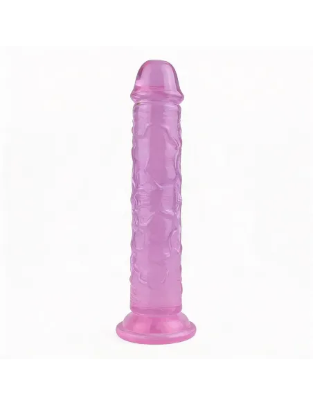 Consolador violeta lumen crystal de tpe flexible con ventosa 16 cm | Infarta toys | Dildos macizos