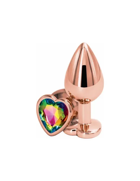 Plug anal metal rosa con joya small | Infarta toys | Plugs