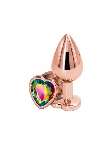 Plug anal metal rosa con joya small | Infarta toys | Plugs