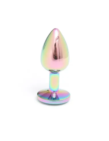 Plug anal metal tornasolado con joya medium | Infarta toys | Plugs