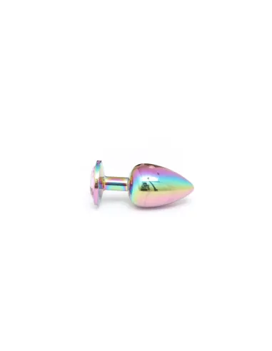 Plug anal metal tornasolado con joya medium | Infarta toys | Plugs