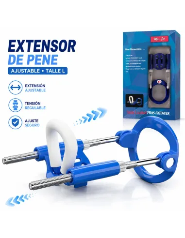 Extensor de pene standard realov talle l azul ajustable | Realov | Erectores y bombas de vacio